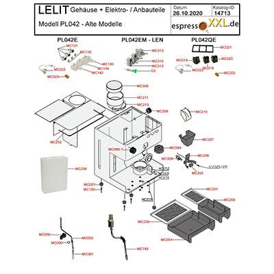 Gehäuse + Elektro- / Anbauteile | LELIT PL042 ALTE MODELLE