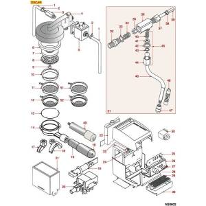 Kaffeeausgabe - Dampfhahn - Gehäuse | NUOVA SIMONELLI OSCAR