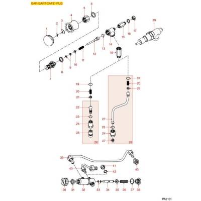 Dampf- + Wasserausgabe - Einlaufhahn | PAVONI BAR - BART - CAFÈ - PUB