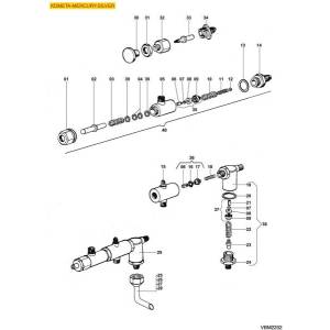 Wassereinlaufhahn | VIBIEMME (VBM) KOMETA - MERCURY - SILVER