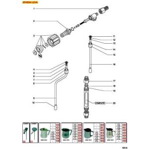 Dampf- + Wasserausgabe - Wasserstand | VICTORIA ARDUINO ATHENA LEVA HANDHEBEL