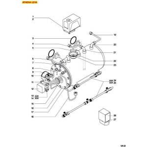 Kessel / Boiler | VICTORIA ARDUINO ATHENA LEVA HANDHEBEL