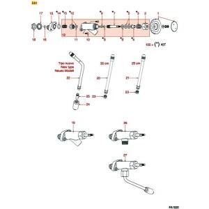 Dampf-/Heisswasserausgabe | FAEMA E61