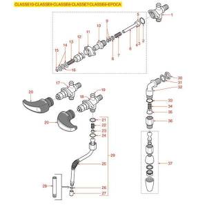 Dampf- + Wasserausgabe | RANCILIO CLASSE 6-7-8-9-10 - EPOCA