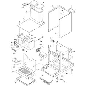 Gehäuse + Elektro- / Anbauteile | RANCILIO SILVIA PRO X