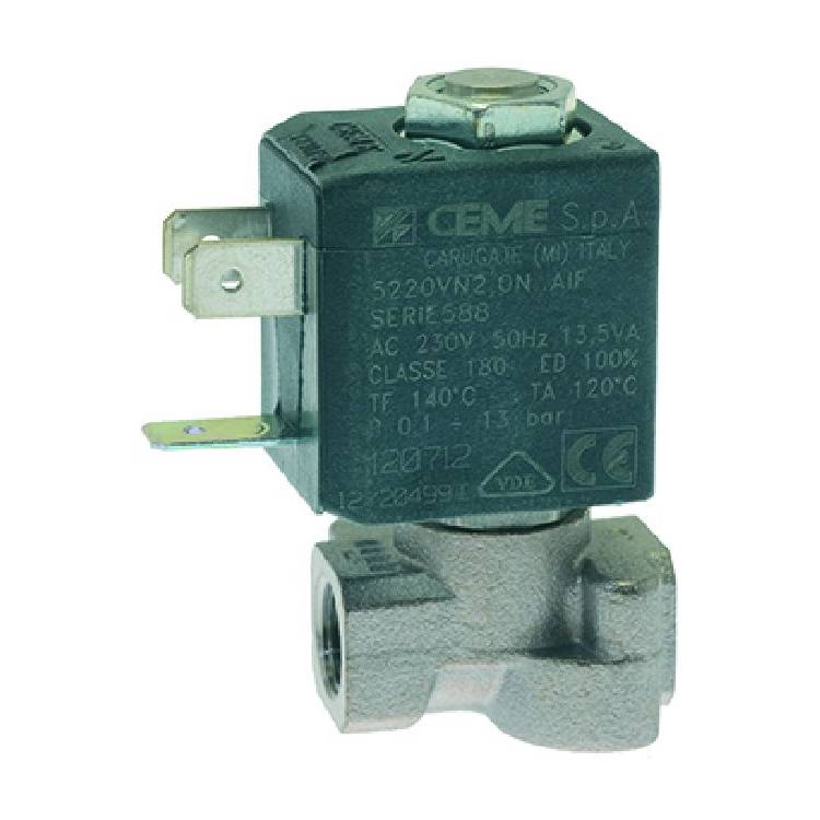 MAGNETVENTIL | 2 WEGE |  1/8 x1/8" | CEME 5220 - SPULE B4 | 230V~ | FÜR UNIVERSELLE ANWENDUNG 