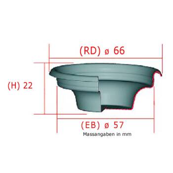 KAFFEESIEB | 1 TASSE | 7 gr. | ø 66 mm - EINBAU ø 57 mm -  HÖHE 22 mm | FÜR LA SAN MARCO