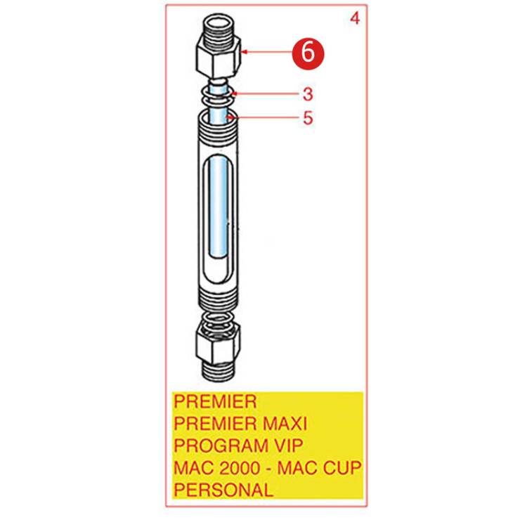 VERSCHRAUBUNG ZU WASSERSTANDNAZEIGE | FÜR NUOVA SIMONELLI - FÜR VICTORIA ARDUINO *** MODELLE SIEHE TABELLE ***