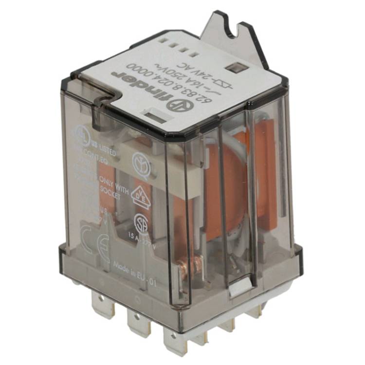 LEISTUNGSRELAIS | FINDER 62.83.8.024.0000 | 3 WECHSLER | 2CO - 16A - 24V~ | FÜR *** MODELLE SIEHE TABELLE ***  - FÜR UNIVERSELLE ANWENDUNG