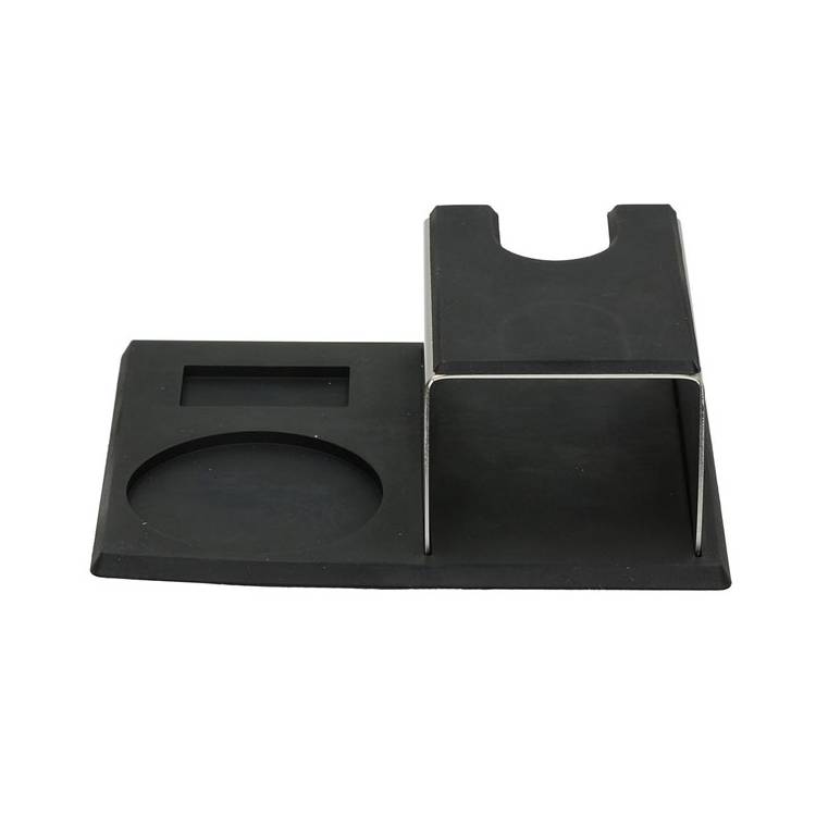 TAMPERSTATION AUS EDELSTAHL MIT SILIKONMATTE | 175x140x60 mm | VON MOTTA