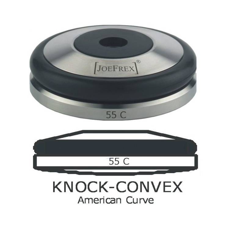 TAMPER BASIS | "BASE KNOCK CONVEX" | ø 55,0 mm - ANDRÜCKFLÄCHE KONVEX | GEWINDE M8 | VON JOE FREX