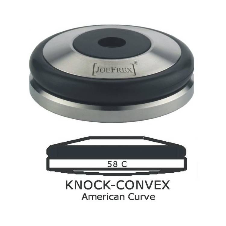 TAMPER BASIS | "BASE KNOCK CONVEX" | ø 58,0 mm - ANDRÜCKFLÄCHE KONVEX | GEWINDE M8 | VON JOE FREX