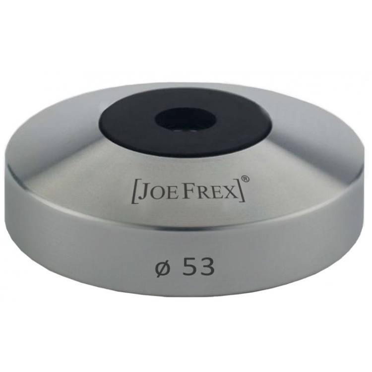 TAMPER BASIS | "CLASSIC" EDELSTAHL | ø 53,0 mm - ANDRÜCKFLÄCHE FLACH | GEWINDE M8 | VON JOE FREX