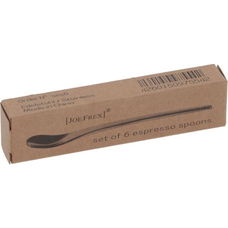 6ER SET ESPRESSOLÖFFEL AUS EDELSTAHL