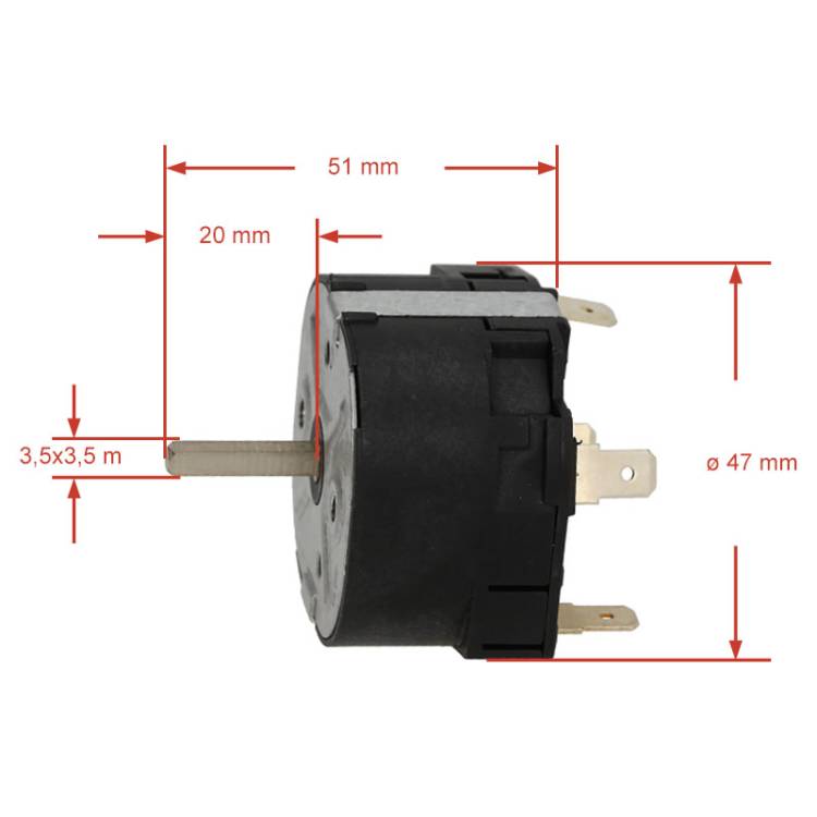 ZEITSCHALTUHR - TIMER | 1-50 SEKUNDEN | 16A - 250V | FÜR ASTORIA CMA - FIORENZATO M.C. - MAZZER *** MODELLE SIEHE TABELLE ***