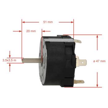 ZEITSCHALTUHR - TIMER | 1-50 SEKUNDEN | 16A - 250V | FÜR ASTORIA CMA - FIORENZATO M.C. - MAZZER *** MODELLE SIEHE TABELLE ***