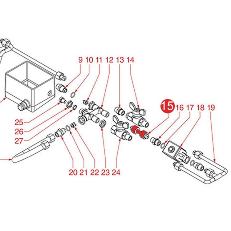 KUPFER-ROHR ZUM ZULAUF MAGNETVENTIL | FÜR NUOVA SIMONELLI APPIA - AURELIA MAC - PROGRAM - FÜR VICTORIA ARDUINO ADONIS