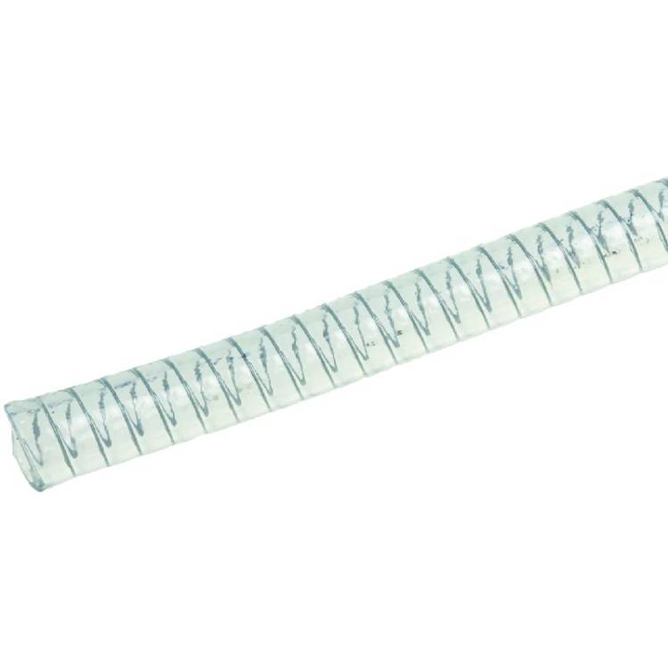 ABLAUFSCHLAUCH DRAHTVERSTÄRKT ELISPIR | ø 12x18 mm - LÄNGE 5M ROLLE