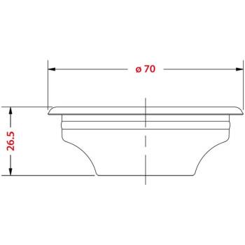 IMS PRÄZISIONS KAFFEESIEB | 1 TASSE | ø 70 mm - 7/9 GR. | B701TH26.5E