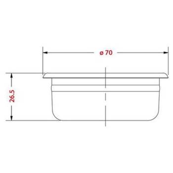 IMS PRÄZISIONS KAFFEESIEB | 2 TASSEN | ø 70 mm - 16/18 GR. | B702TH26.5M