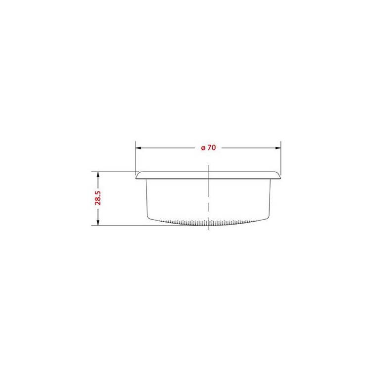 IMS PRÄZISIONS KAFFEESIEB | 2 TASSEN | ø 70 mm - 20/22 GR. | B702TCH28.5E