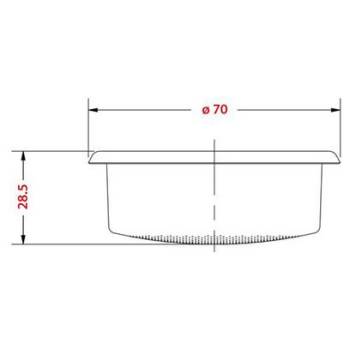 IMS PRÄZISIONS KAFFEESIEB | 2 TASSEN | ø 70 mm - 20/22 GR. | B702TCH28.5E