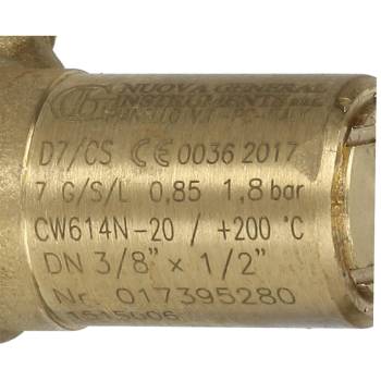 SICHERHEITSVENTIL | 1,8 BAR | 3/8 x1/2" |  FÜR BFC CLASSICA - DELUX - GALILEO - GRANDOGE - IMOLA - LA VITTORIA - LIRA - MARANELLO - MONZA