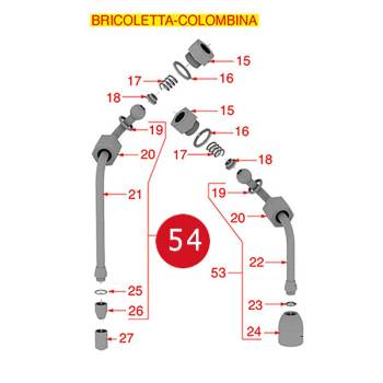 DAMPFROHR | 3/8" - LÄNGE 160 mm | FÜR FIORENZATO C.S.- BRICOLETTA - COLOMBINA - VOLANTE