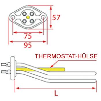 HEIZKÖRPER | OVAL-FLANSCH | 4000W -230/240V~ |...