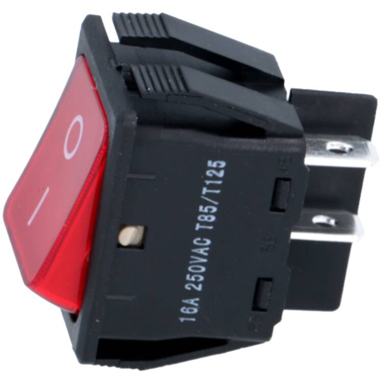 WIPPEN-SCHALTER | 30x22mm | ROT | 2-POLIG 2NO | 250V 16A | SIEHE HERSTELLERTABELLE