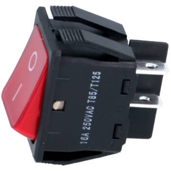 WIPPEN-SCHALTER | 30x22mm | ROT | 2-POLIG 2NO | 250V 16A | SIEHE HERSTELLERTABELLE