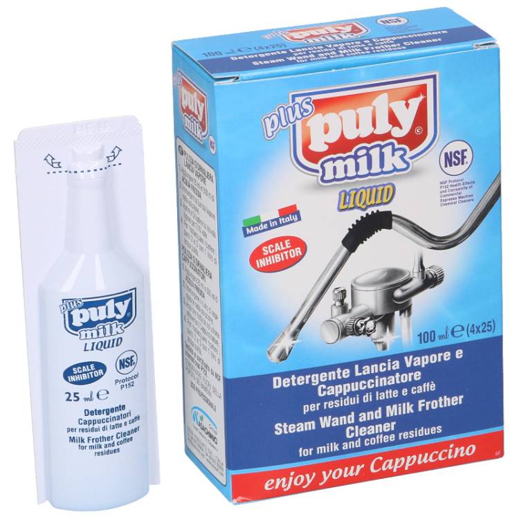 PULY MILK PLUS LIQUID | REINIGUNGSMITTEL FÜR MILCHAUFSCHÄUMER | NSF | 4x25 ml