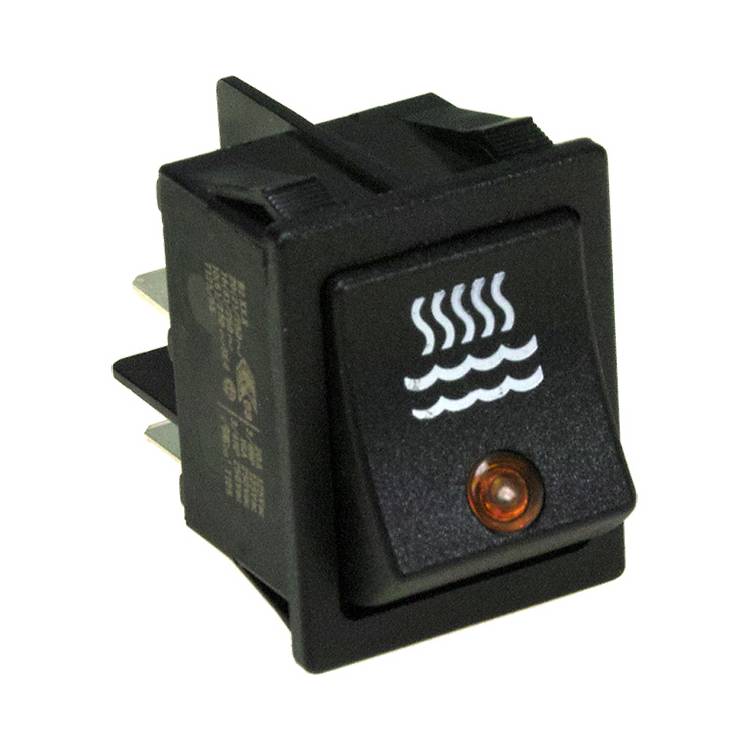 WIPPENSCHALTER | 30X22 mm | 2NO - 250V - 16A | MIT SYMBOL WASSER | FÜR RANCILIO MILLENIUM - MILLENNIUM - S20 - SILVIA - Z11 - FÜR GRMAC *** MODELLE SIEHE TABELLE ***