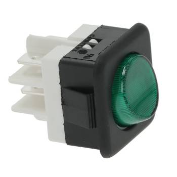 Wippschalter 6-polig 16A 250V~ Beleuchtet – Grün Produktbild-Vorschau 3