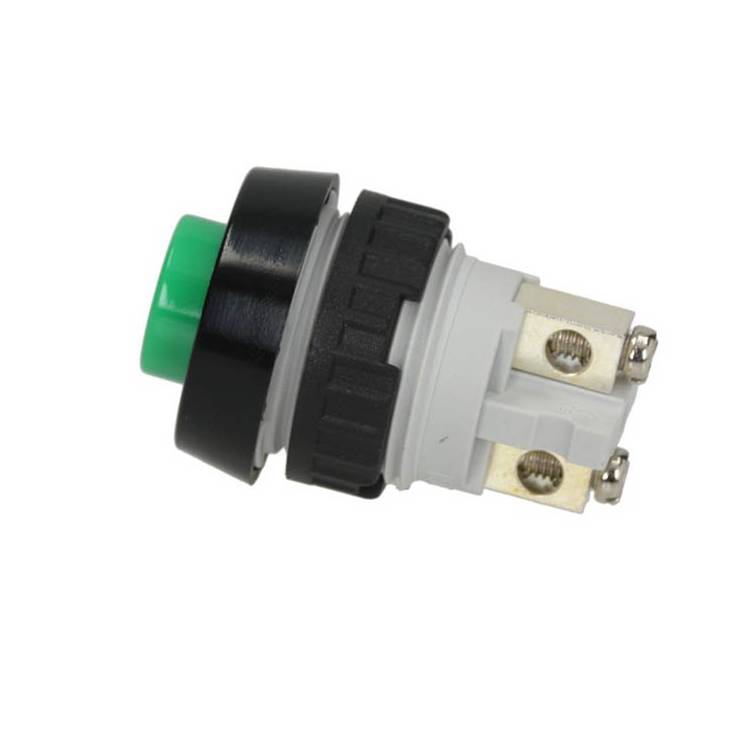 DRUCKTATSTER | ø 15,2 mm | 1-POLIG  - 0,7A - 250V~ | AUSFÜHRUNG GRÜN | FÜR DOSIERMAHLWERK BEZZERA - CARIMALI  - LA CIMBALI - OBEL - LA PAVONI *** MODELLE SIEHE TABELLE ***