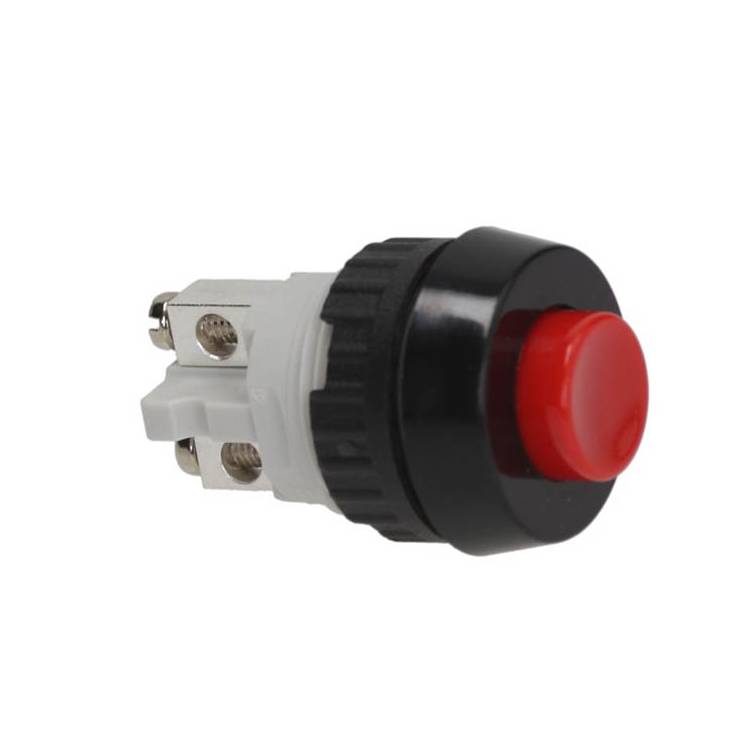 DRUCKTATSTER | ø 15,2 mm | 1-POLIG  - 0,7A - 250V~ | AUSFÜHRUNG ROT | FÜR DOSIERMAHLWERK BEZZERA - CARIMALI  - LA CIMBALI - OBEL - LA PAVONI *** MODELLE SIEHE TABELLE ***