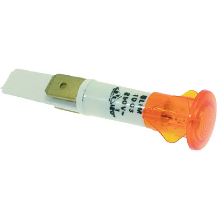 SIGNALLEUCHTE | ø 10 mm - 230V~ | ORANGE | FÜR LA CIMBALI - FÜR GRIMAC *** MODELLE SIEHE TABELLE ***