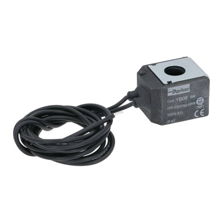 MAGNETSPULE | SCEM / PARKER | TYP YB09 -MIT KABEL - 9W 220/240V | 50/60 HZ - 9V | FÜR *** MODELLE SIEHE TABELLE ***