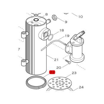 ISOLIERDICHTUNG KESSELFUSS | ø 107 mm | FÜR ELEKTRA MICRO CASA LEVA | S1