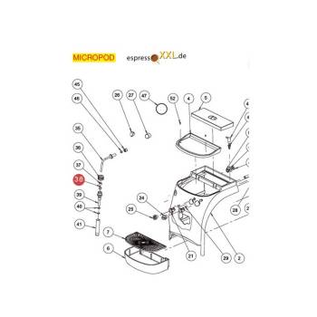 DICHTUNG KEGELFÖRMIG | ø 10,8x9,2 mm | FÜR ISOMAC NEW GIADA II - LA PAVONI MICROPOD