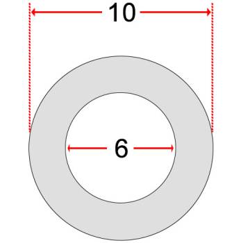 SILIKONSCHLAUCH | ø 6 x 10 mm - 60 SHORE | PREIS PER METER | FÜR UNIVERSELLE ANWENDUNG