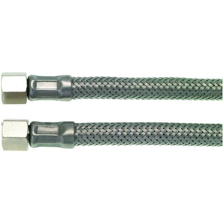 METALL-FLEXSCHLAUCH | LÄNGE 200 mm | 1/8"IG - 1/8"IG | KONISCH DICHTEND | BEIDSEITIG GERADE