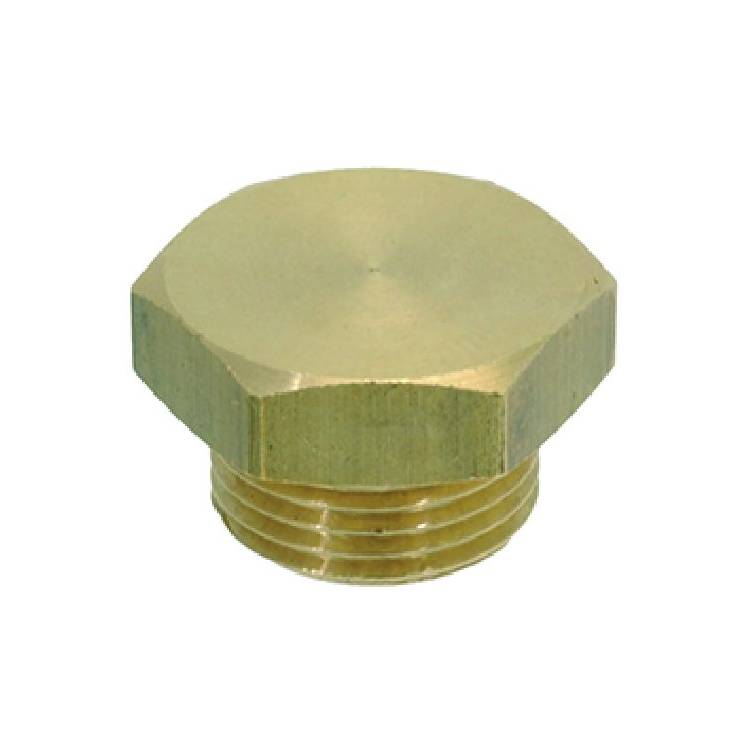 ENDSCHRAUBE - VERSCHLUSS-STOPFEN | 3/8" AUSSENGEWINDE | AUS MESSING | FUR UNIVERSELLE ANWENDUNG