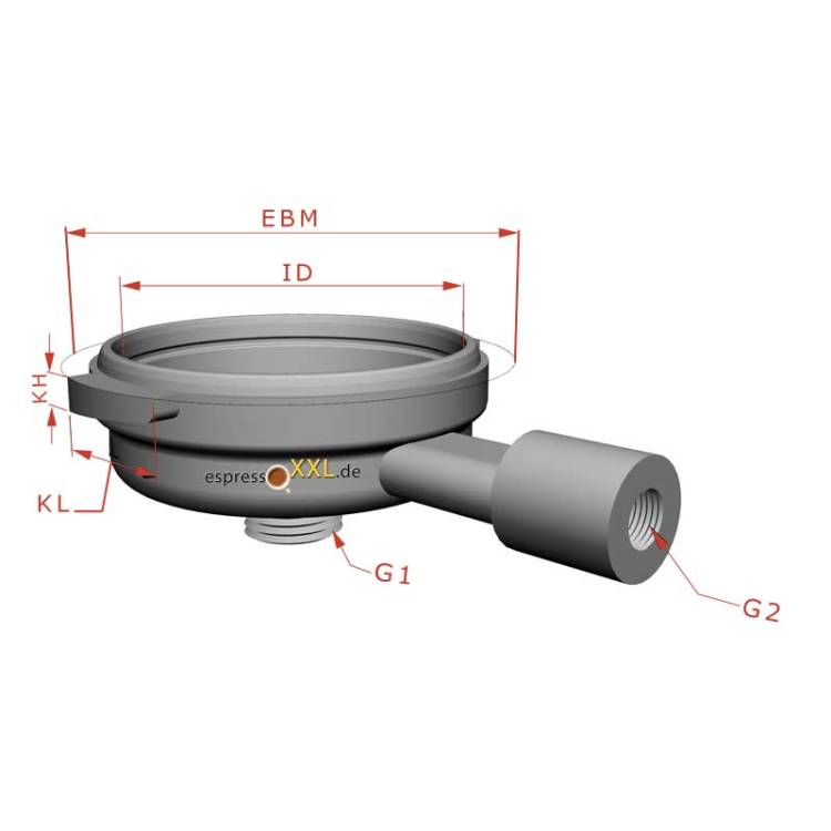 SIEBTRÄGER KORPUS | ø 62mm - 3/8" - M10 | FÜR LA MARZOCCO FB70 - FB80 - GB5 - GS3 - LINEA