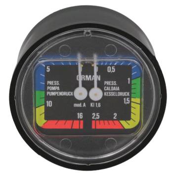 MANOMETER DOPPELSKALA | ø 63mm - 1/8 |...