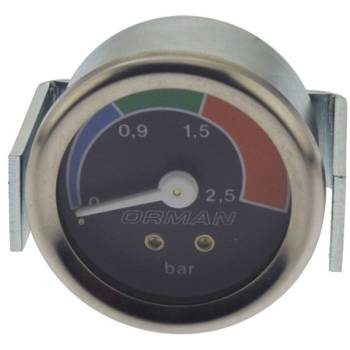 MANOMETER- EINZELSKALA | 0÷2,5 BAR | ø 40 mm - 1/8" | FÜR BEZZERA BZ99 - FÜR PASQUINI LIVIA 90