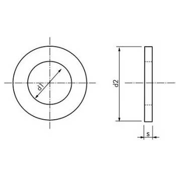 UNTERLEGSCHEIBE | 4,3mm x12mm | V2A