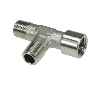 T-ANSCHLUSS | MESSING VERNICKELT | 1/8" AUSSEN-/...