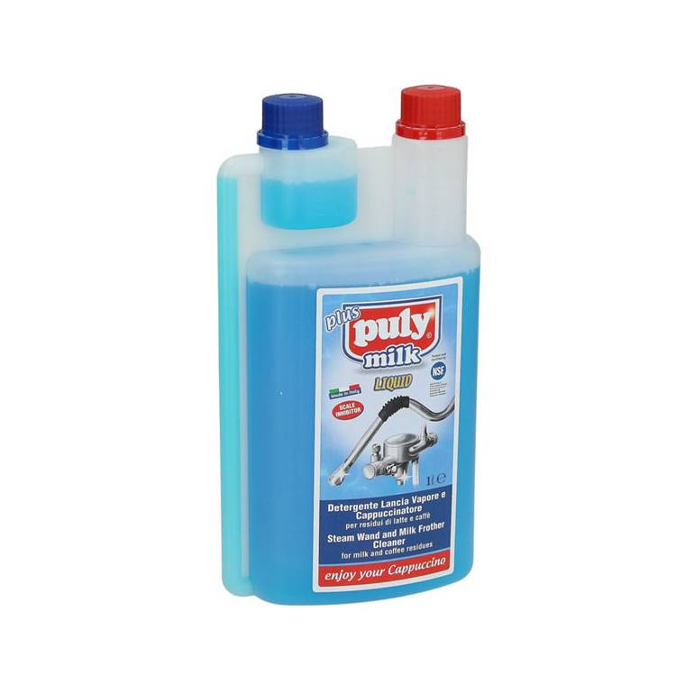 PULY MILK PLUS LIQUID | REINIGUNGSMITTEL FÜR MILCHAUFSCHÄUMER UND SAHNEMASCHINEN | NSF | DOSIERFLASCHE 1,0 LTR.