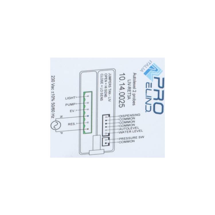 ELEKTRONIK-STEUERUNG | PRO.EL.IND - LIV-RET3A - 10.14.0025 - A190004524 | 230V~ | FÜR ROCKET ESPRESSO CELLINI - GIOTTO EVOLUZIONE